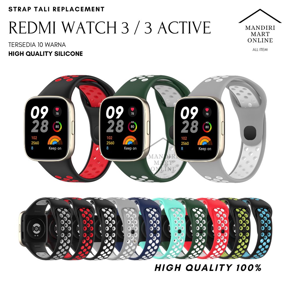 Redmi Watch 3 Strap / Redmi Watch 3 Active NKE Dual Tone Replacement Strap Redmi Watch 3 Active Sili