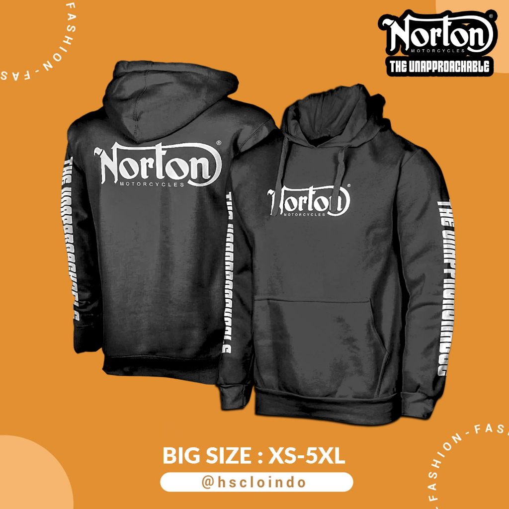 เสื้อแจ็คเก็ต HOODIE JUMPER Norton รถจักรยานยนต์คลาสสิก Vintage ผจญภัย Antem ขนาดใหญ่วัสดุขนแกะขนาดจ