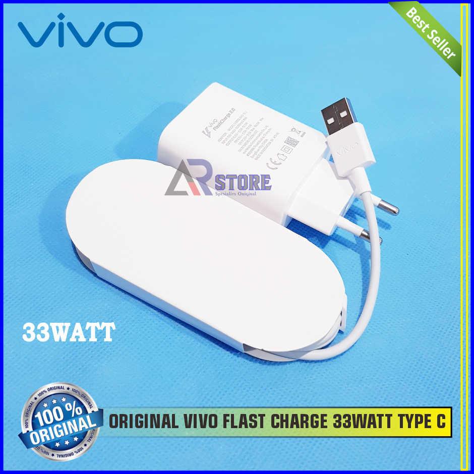 Vivo V20 Vivo V20 SE 33Watt Original 100% Fast Charging USB C Charger