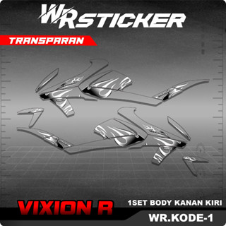 Vixion r สติกเกอร์ใส ลอกออกได้ สําหรับติดตกแต่งรถจักรยานยนต์ รหัส 01