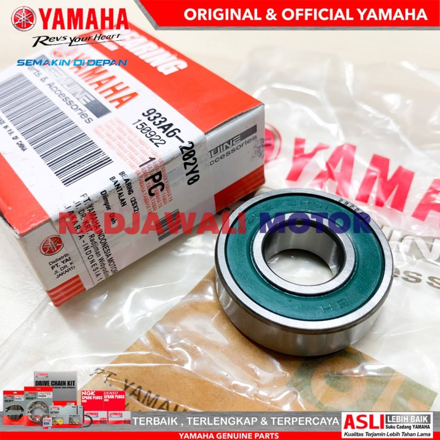 BEARING LAHER CRANKCASE BAK CVT AEROX 155, ใหม่ทั้งหมด NMAX ORIGINAL YAMAHA 933A6-202Y0