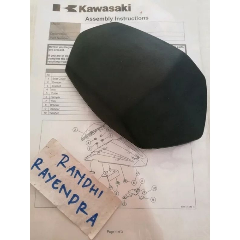 ยางแดมเปอร์ dumper เบาะนั่งเดี่ยวเดิม ori kawasaki ninja 250 fi z250 z250 fi ninja rr โมโน z800