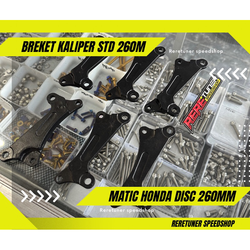 Bracket caliper vario beat disc 260 มม.galfer mos psm tdr nissin beat karbu beat ฉีด vario125 pangko