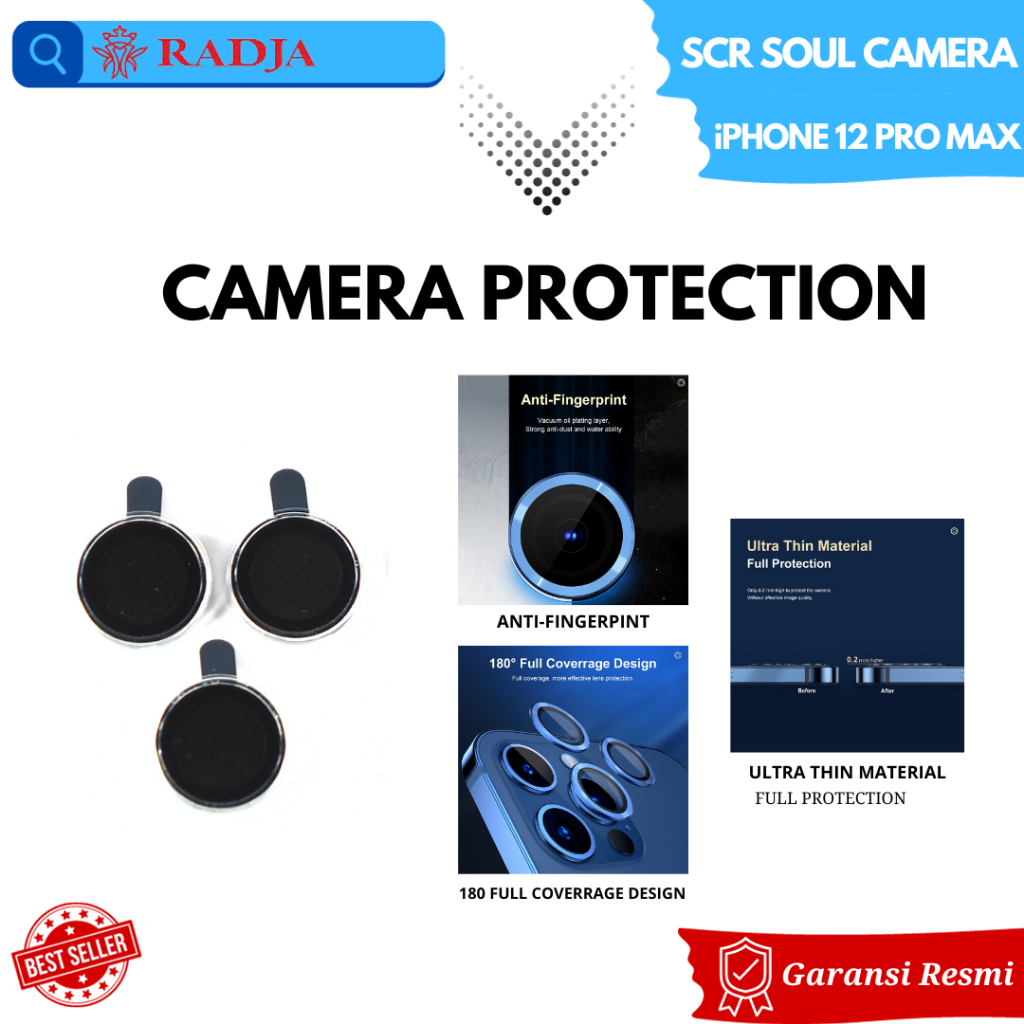 กล้องเลนส์ IPhone 12 Pro Max Soulmate กล้องกระจกนิรภัย Eagle Eye