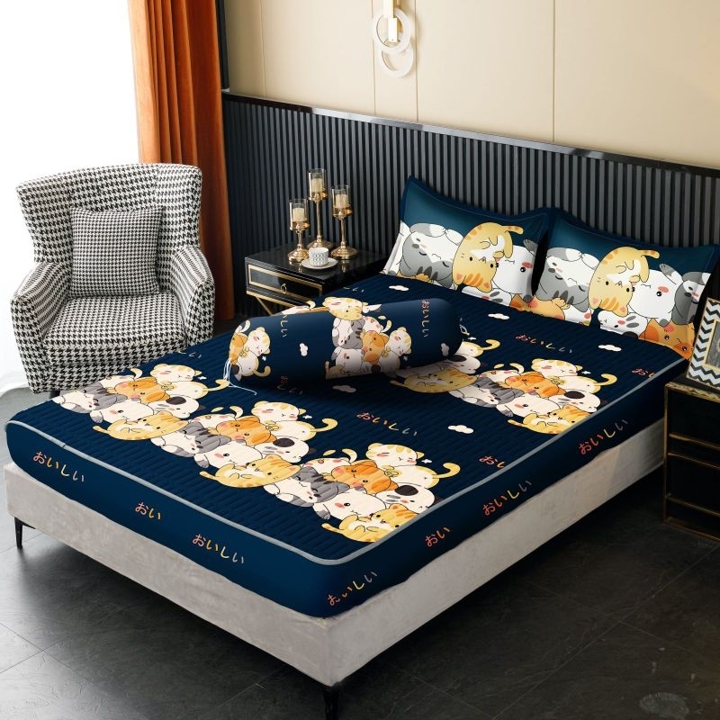 ผ้าปูที่นอนกันน้ํา ผ้าปูที่นอนกันรด ขนาด 180cmx200cm และ 160cmx200cm