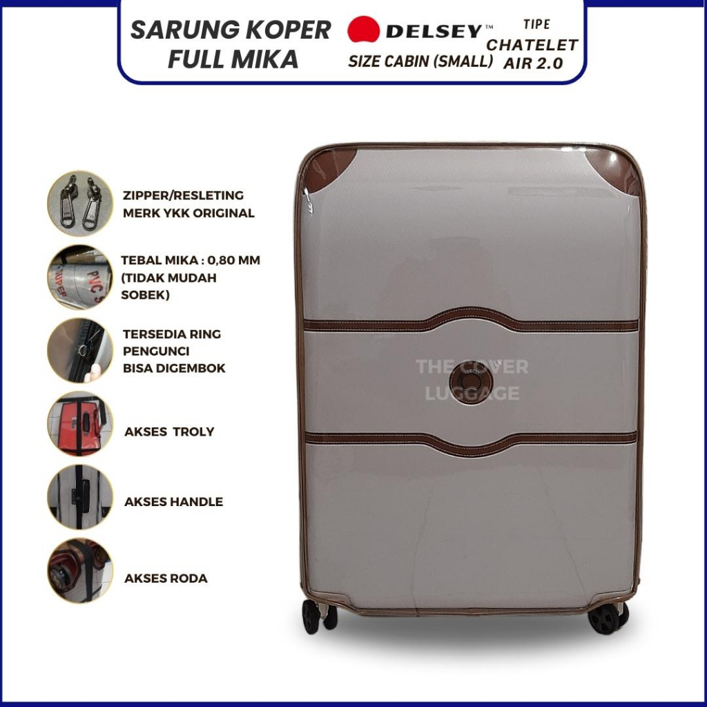 Fullmika ผ้าคลุมกระเป๋าเดินทาง สําหรับ Delsey Suitcase Type Chatelet Air 2.0 ขนาด 55/20 นิ้ว (ห้องโดยสารขนาดเล็ก / ห้องโดยสาร)