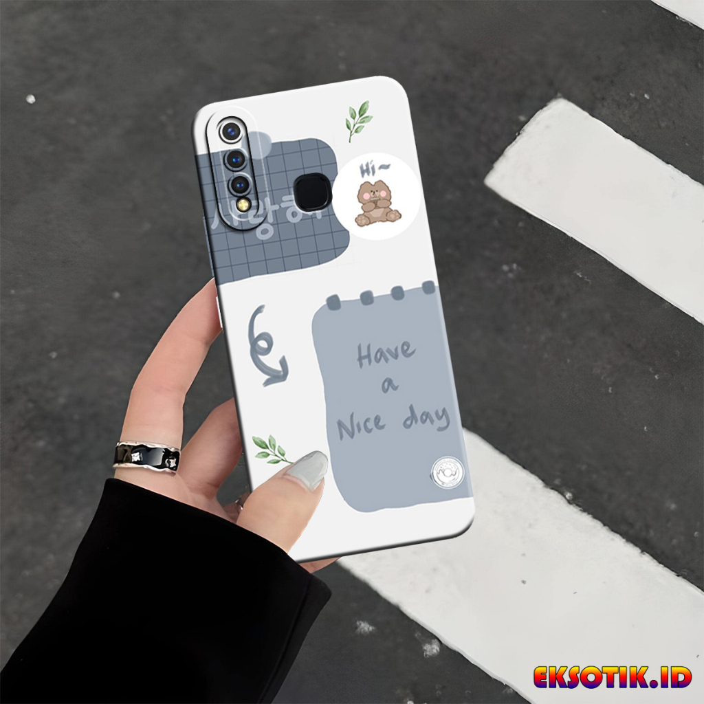 VIVO Y19 กรณี Eksotik.id VIVO Y19 ปลอก VIVO Y19 ซิลิโคนโทรศัพท์มือถือผิวอุปกรณ์เสริม VIVO Y19 Hardca
