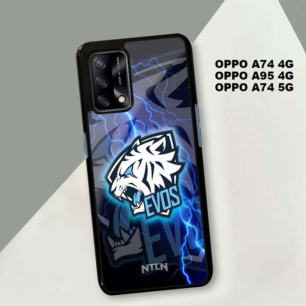 AZ Case - Case OPPO A74 4G A95 4G A74 5G Fashion Case EV0S Casing Hp Case Softcase Hardcase Back Pro