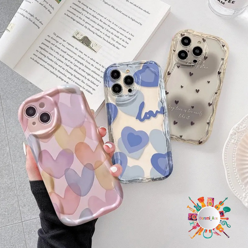 SOFTCASE CASING MELTING CUSTOM LOVE สําหรับ A04 A04E A04S A5 A5S A7 A8 8i 10 11 PRO+ 9A 9i Y12 Y12S 