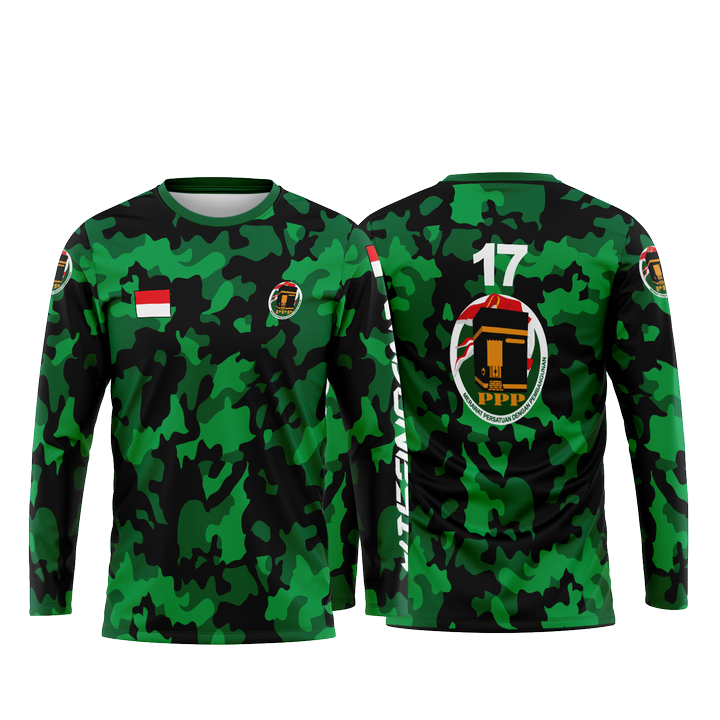 HIJAU สีเขียว PPP party พิมพ์เสื้อ mendual indonesian กับ PPP ที่ไม่ซ้ํากัน sublime เสื้อ