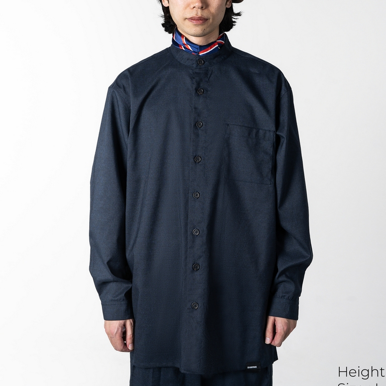 KEMEJA Cremlin Long Sleeves Bodypack เสื้อเชิ้ตแขนยาวใช้งานได้จริง - สีเทา