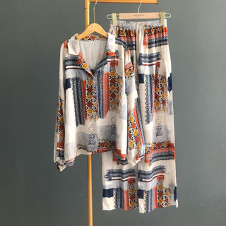 SET KEMEJA CELANA KALLYOUTFIT SETELAN BAJU KEMEJA DAN CELANA ONE SET RAYON