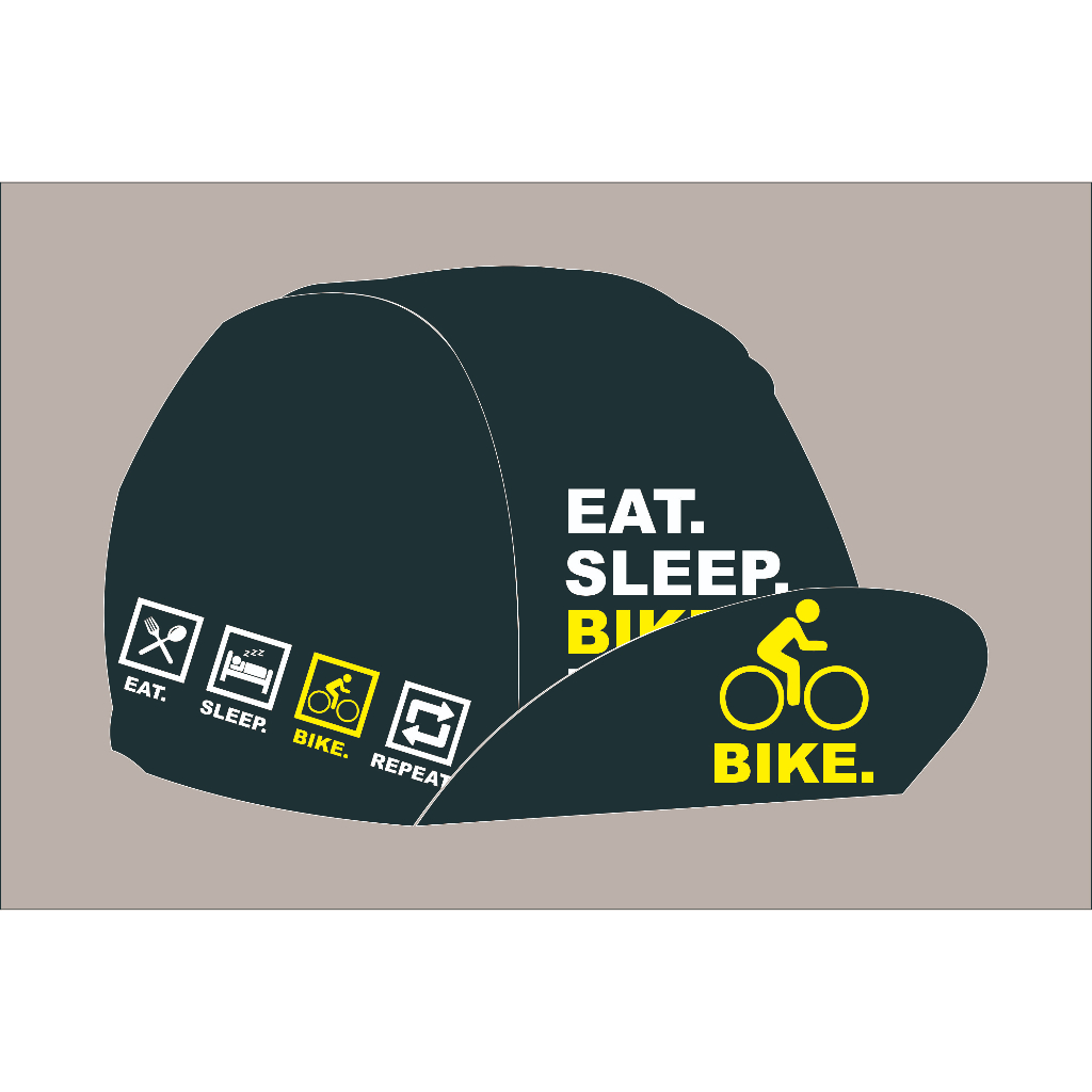 CYCLING CAP EAT SLEEP BIKE REPEAT HAT