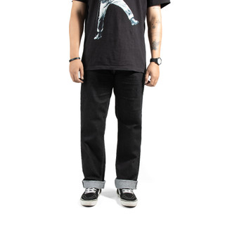 Roofwell - Higate Black | Denim Pants | Celana Jeans Panjang | Washed Pants Reguler Fit