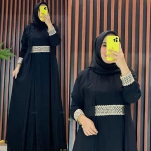 Gamis DELISA / GAMIS DELISA ABAYA / GAMIS ABAYA MIX LACE / GAMIS BUSUI / GAMIS KONDANGAN