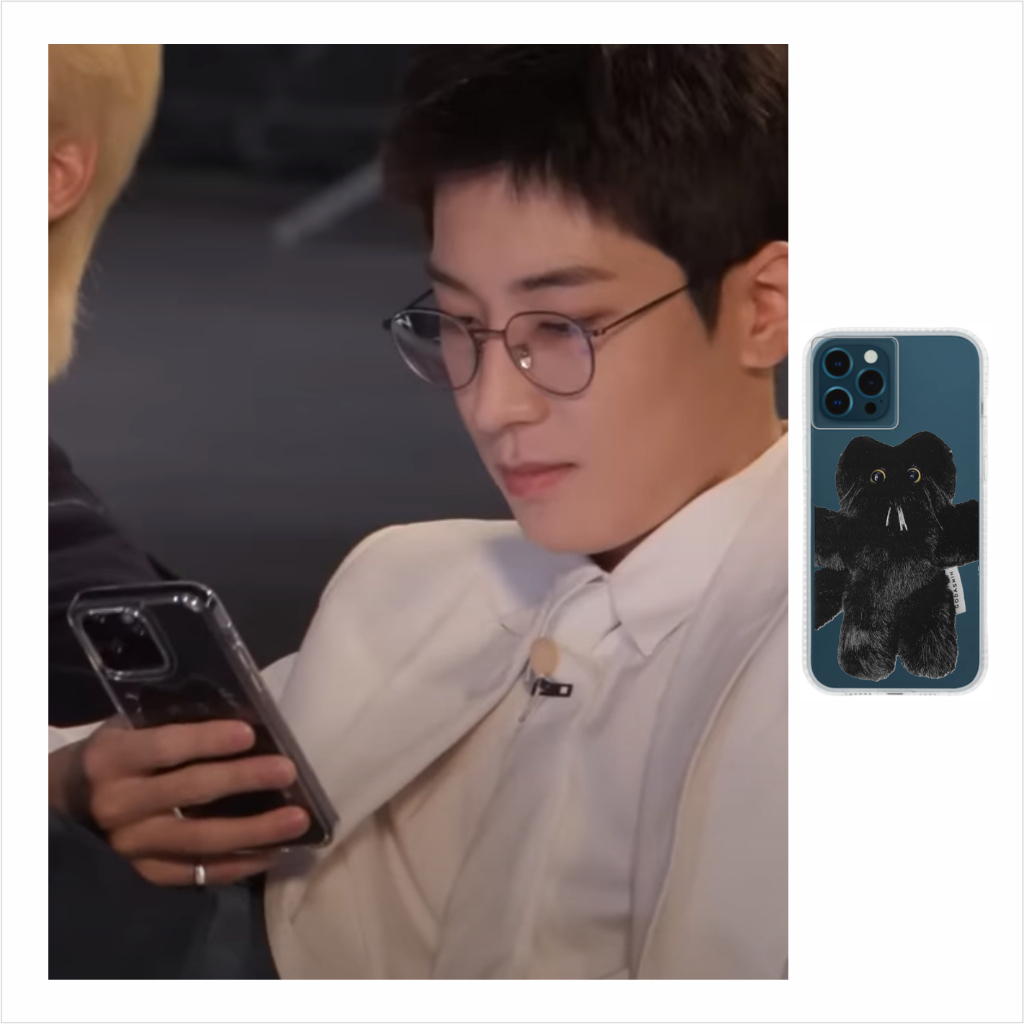 Seventeen Wonwoo เคสโทรศัพท์ใสแบบกําหนดเองแมวดํา