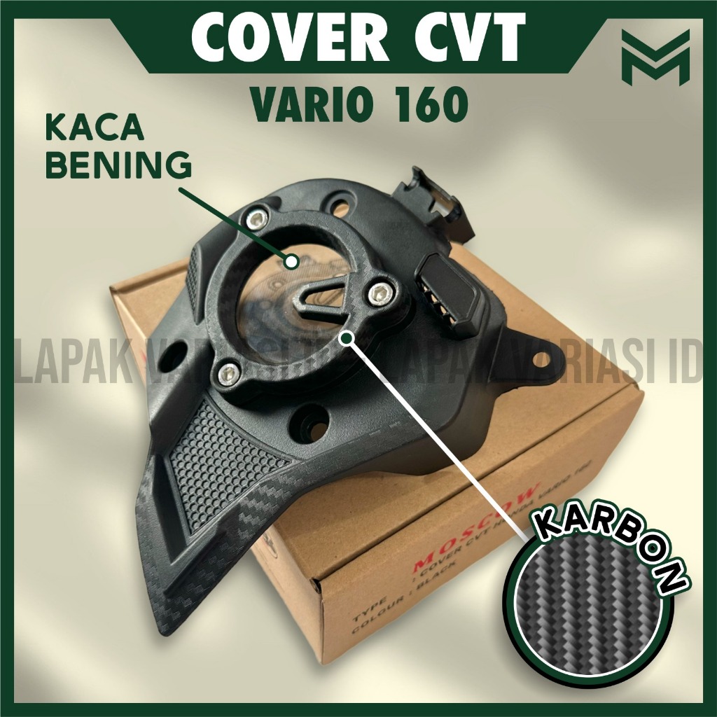 ฝาครอบพลาสติก ABS CVT VARIO 160 ABS CBS 2023 รวมสลักเกลียว COVER CVT วัสดุพลาสติก ABS CVT COVER VARI