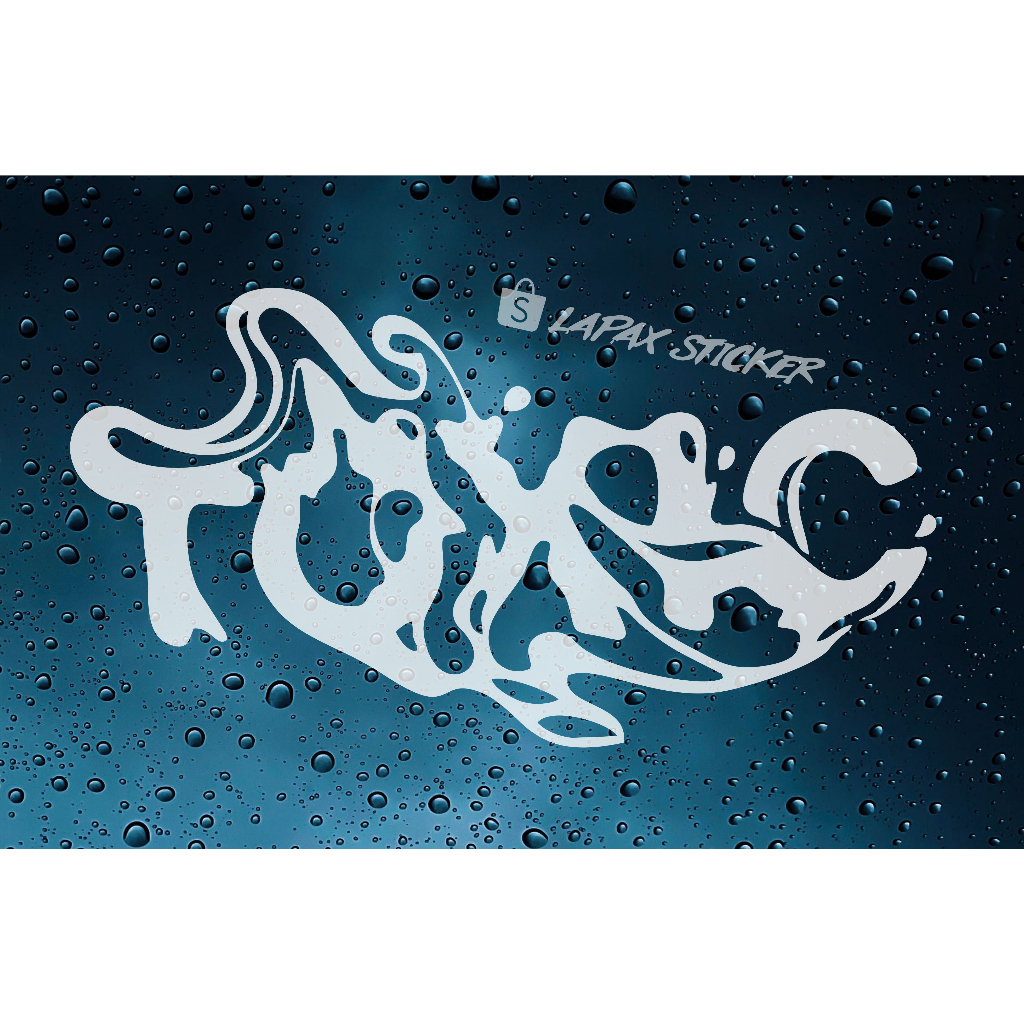 สติ๊กเกอร์ตัด TOXIC TOXIC ไวรัสสุดเท่น่ารัก