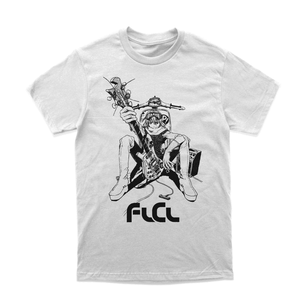 FLCL Anime Fooly Cooly เสื้อยืด สินค้าวินเทจ