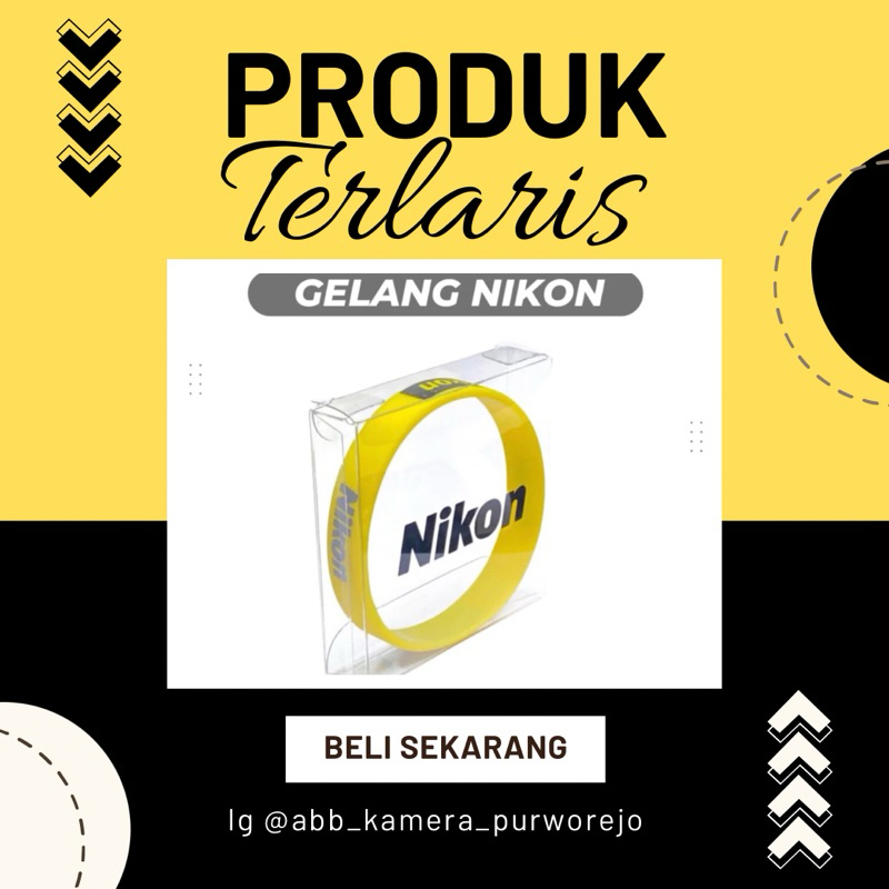 สร้อยข้อมือ Nikon / ยางเลนส์กล้องเลนส์กล้องเลนส์ซิลิโคน Nikon ของแท้