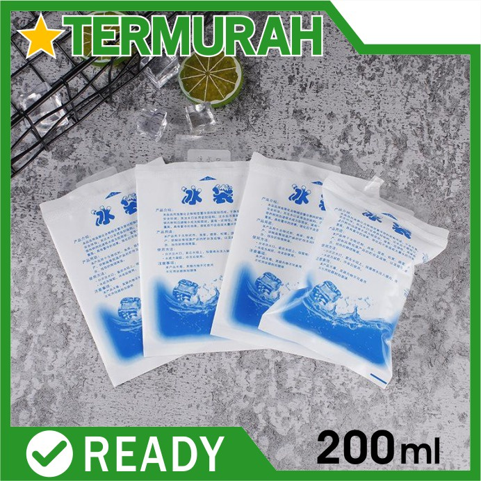 Ice Gel Pack 200 ML Blue Cool Jelly Cooler Ice Water Bag 200ml ทดแทนหินแห้ง