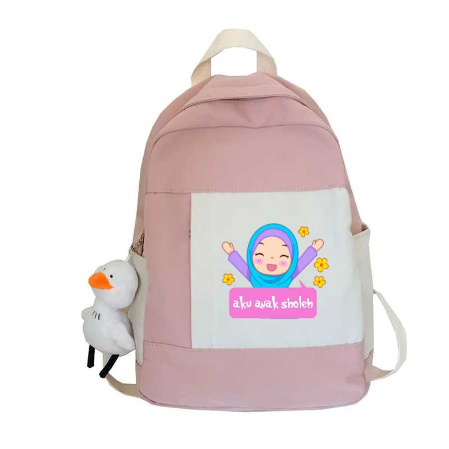Im a Pous Child กระเป๋าเป้สะพายหลังสไตล์เกาหลี Im Pous Child กระเป๋าตัวละครล่าสุด Viral Current Tren