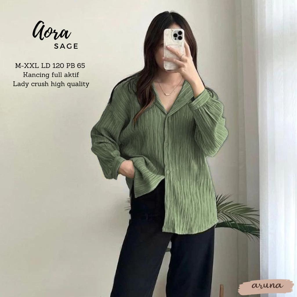 Goodsajifsn - Top Shirt Aora Premium Lady Crush Material
