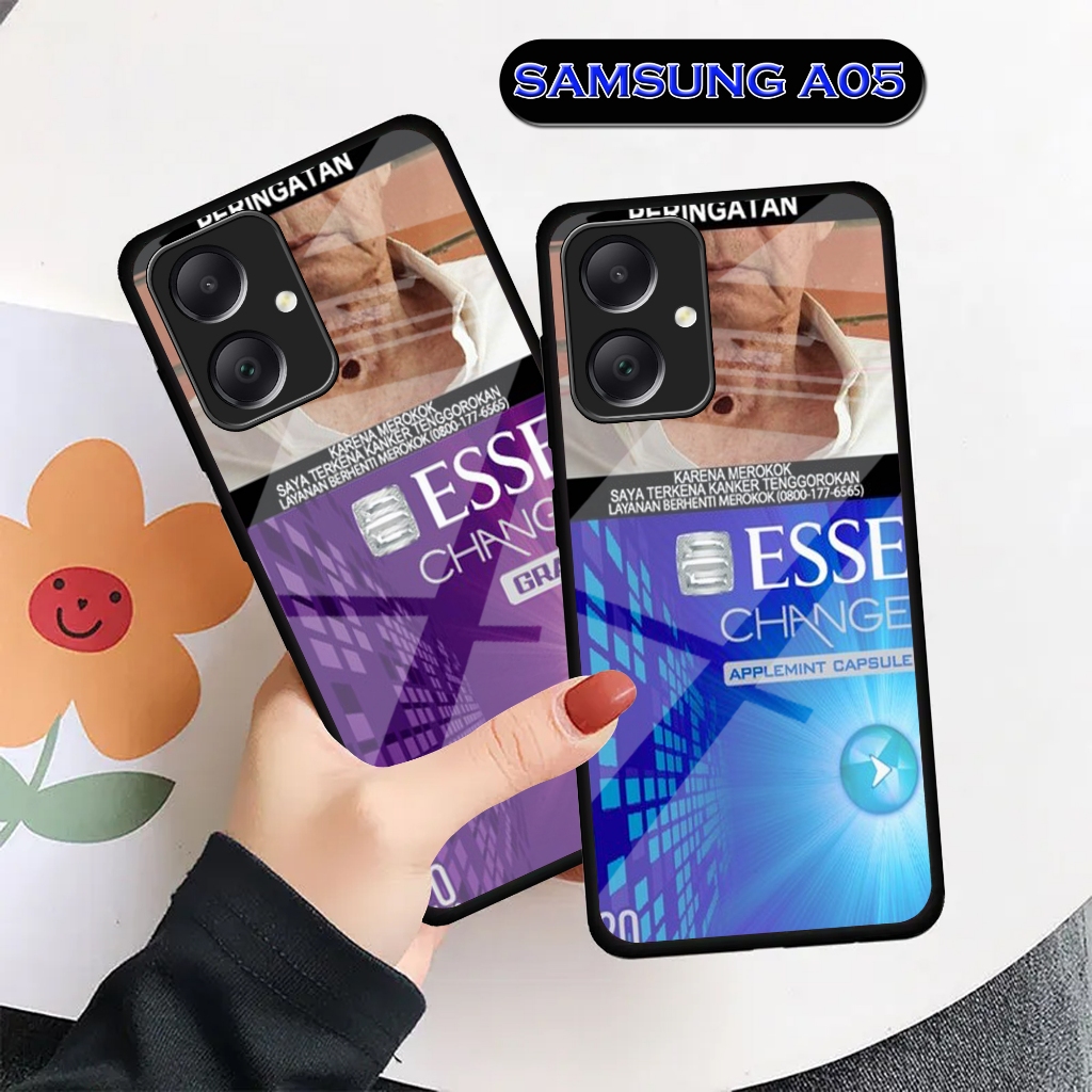 Samsung A05 Cigarette Glass Softcase [02] เคส Samsung A05 - A05 ตัวป้องกันโทรศัพท์มือถือ - อุปกรณ์เส