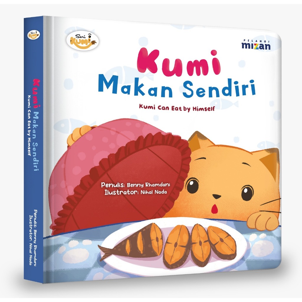 [Mizan] Kumi Eat Alone: Kumi กินได้โดยตัวเอง - สองภาษา (Boardbook) | หนังสือเด็ก 3-6 ปี