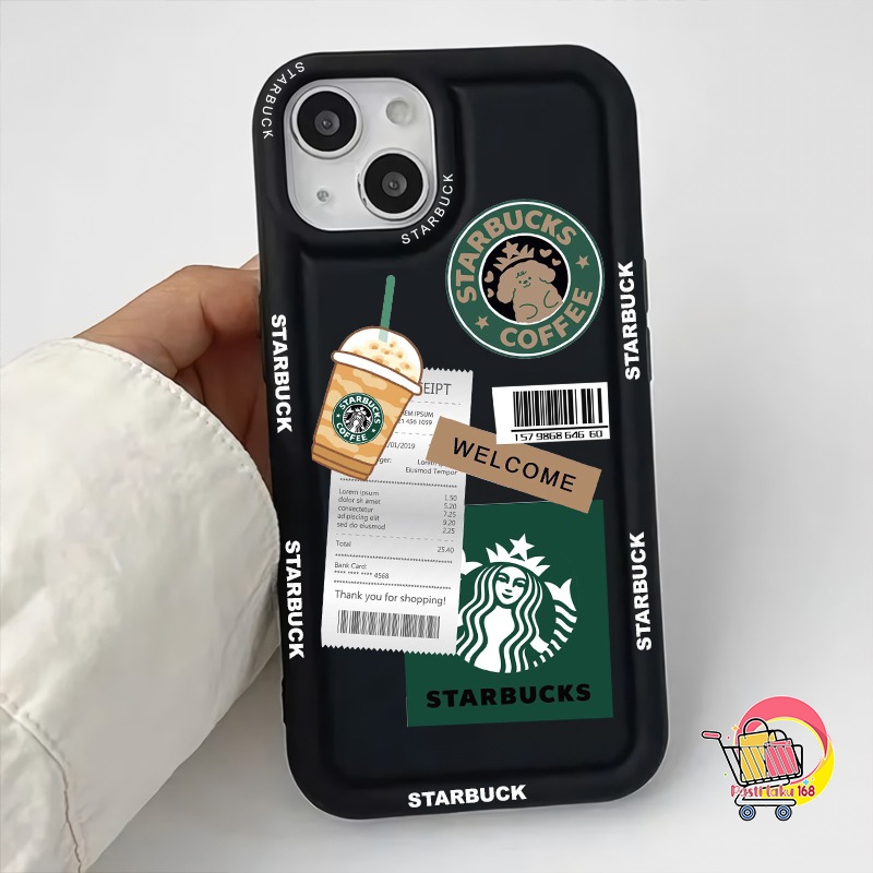 SS857 SOFTCASE SILICON CASING SHOCKPROOF STARBUCK กาแฟสําหรับ XIOMI REDMI 13C 5A 5 + 6A 8 9A 9C 10A 