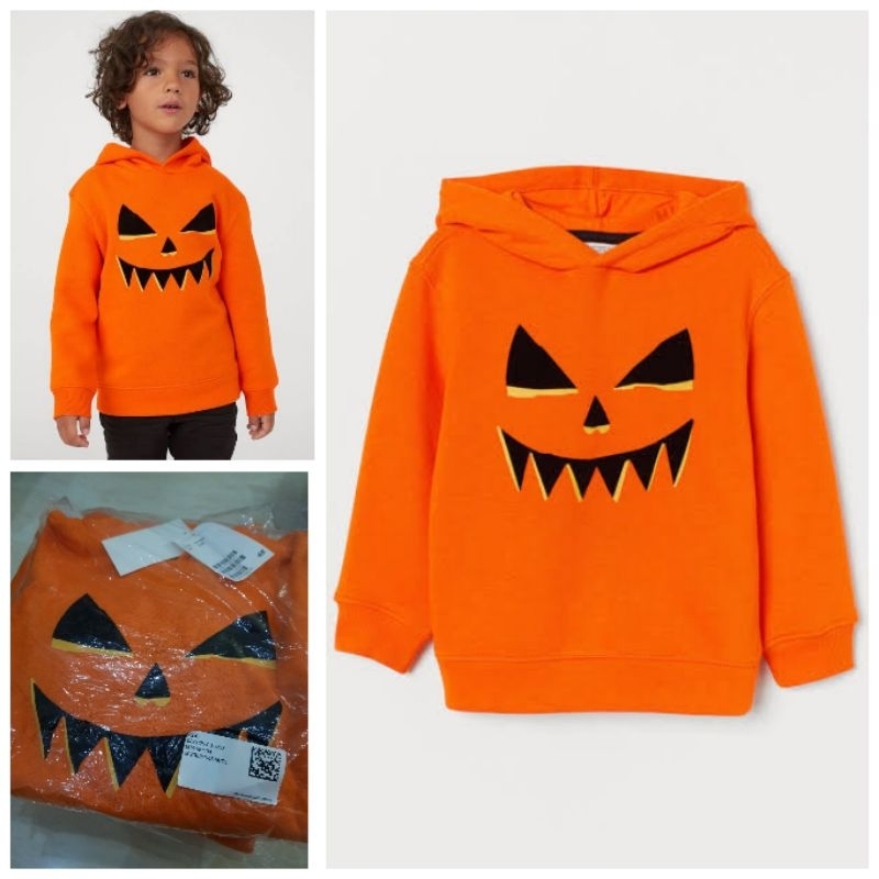 H&M HNM PRINTED HOODIE KIDS - Halloween ORI STORE