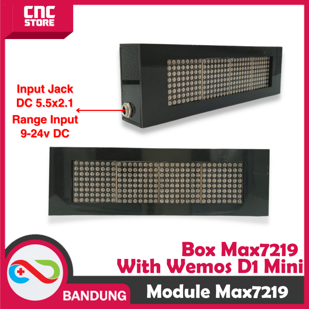 โมดูล max7219 โมดูล led dot matrix พร้อม wemos d1 mini