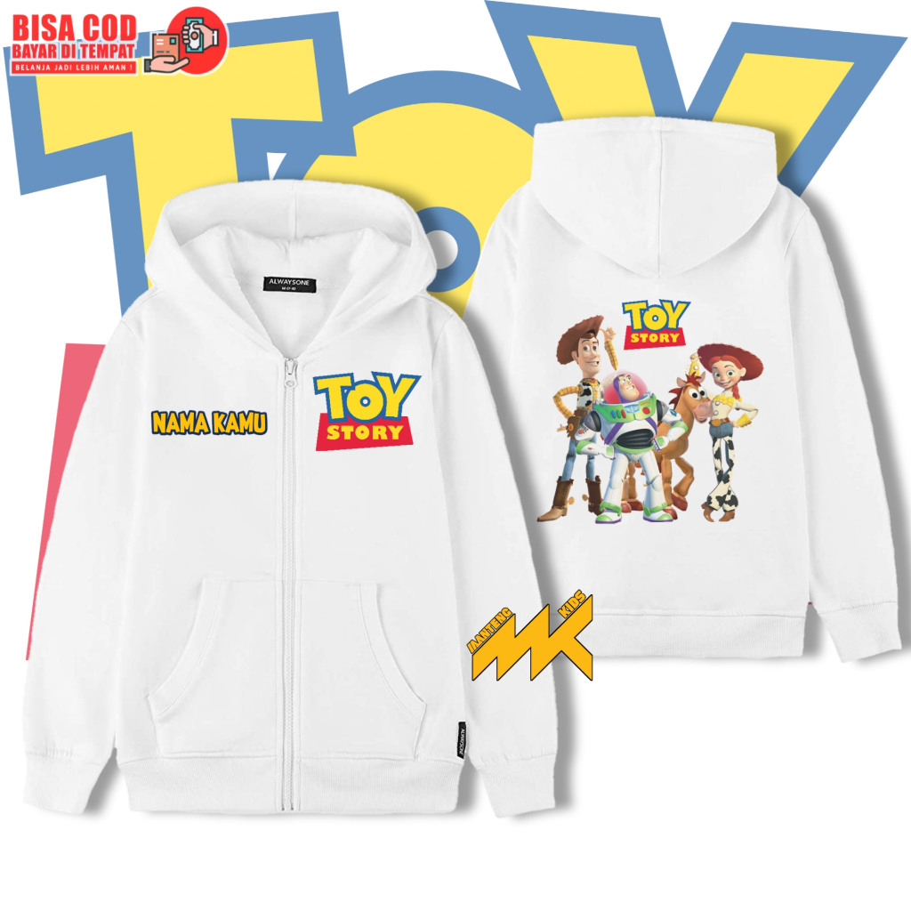 Toy Story เสื้อฮู้ดมีซิปสําหรับเด็ก / เสื้อแจ็คเก็ตมีฮู้ดสําหรับเด็ก Toy Story