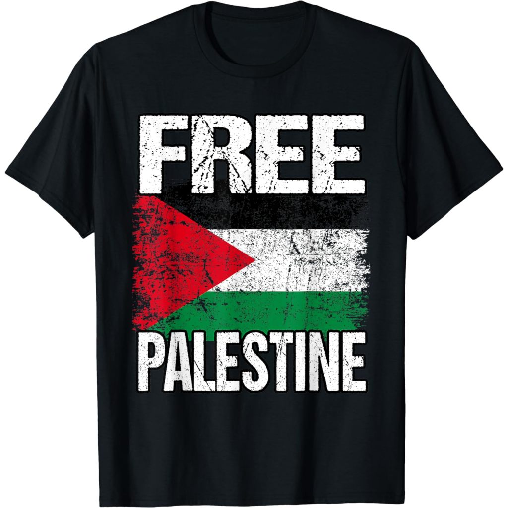 Premium Distro Adult T-shirt I Love Free Palestine Flag Save Gaza Strip Palestine Shirt เสื้อยืด