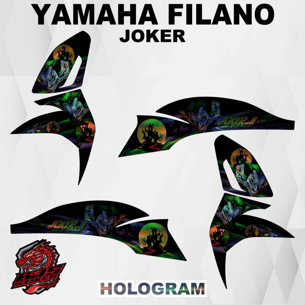 Filano Striping - สติ๊กเกอร์รูปลอก HOLOGRAM YAMAHA FILANO JOKER 1