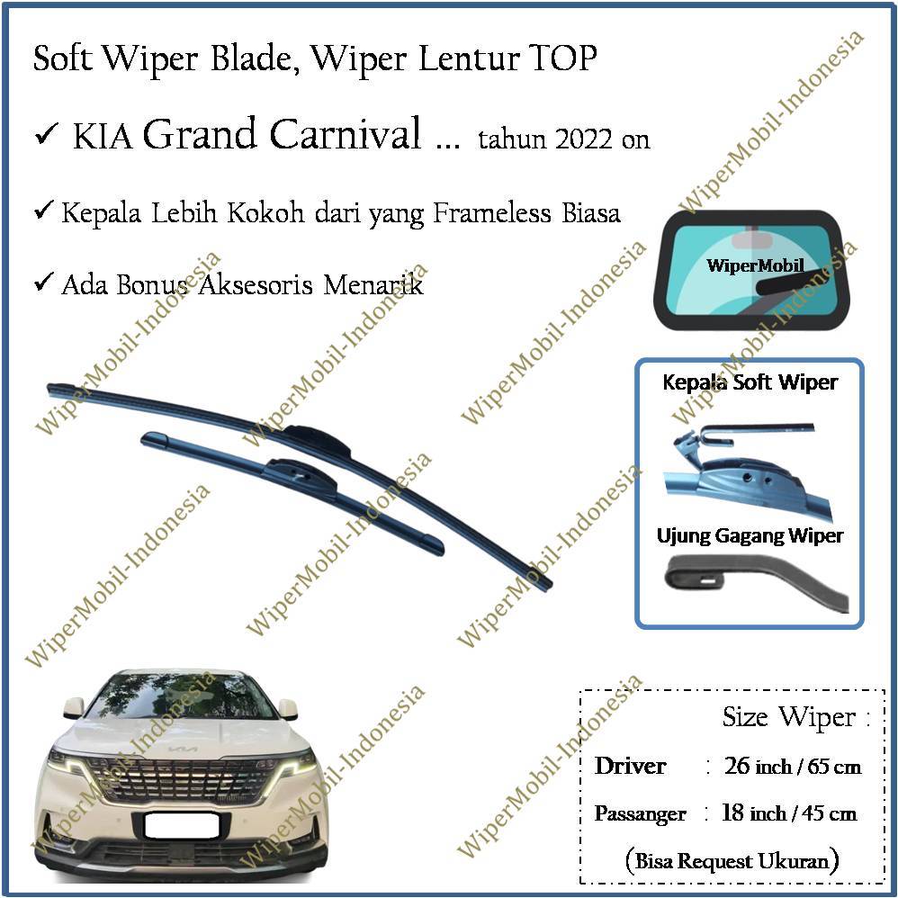 ใบปัดน้ําฝนแบบนุ่ม KIA Grand Carnival 2022 2023 2024 2025