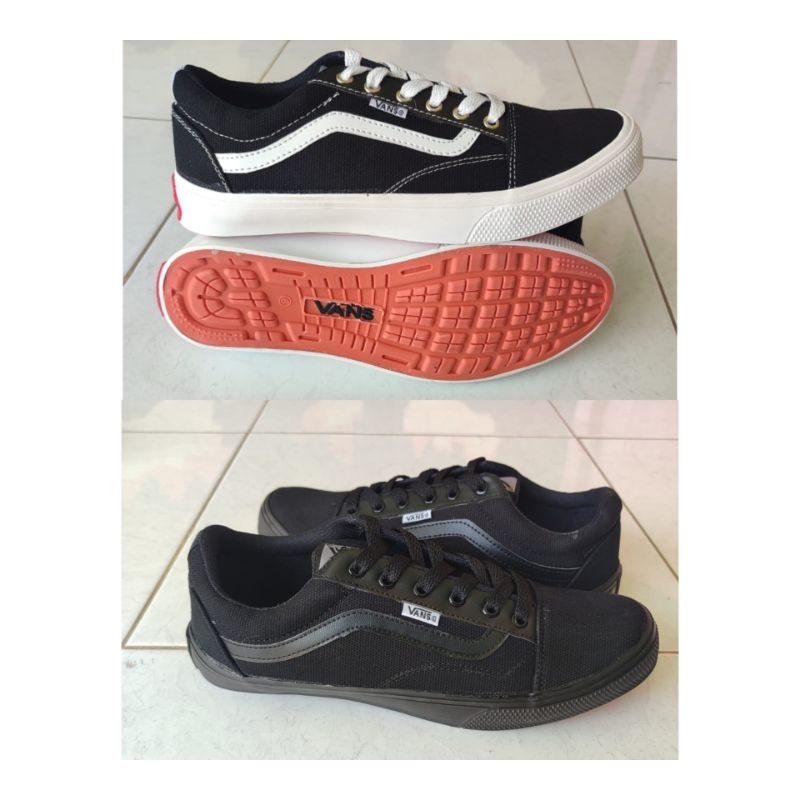 Hitam PUTIH Vans OFF THE WALL SNEAKERS ขนาด 36-44 / SCHOOL CHILDREN& 39;S รองเท้า / รองเท้าสีดํา / ร