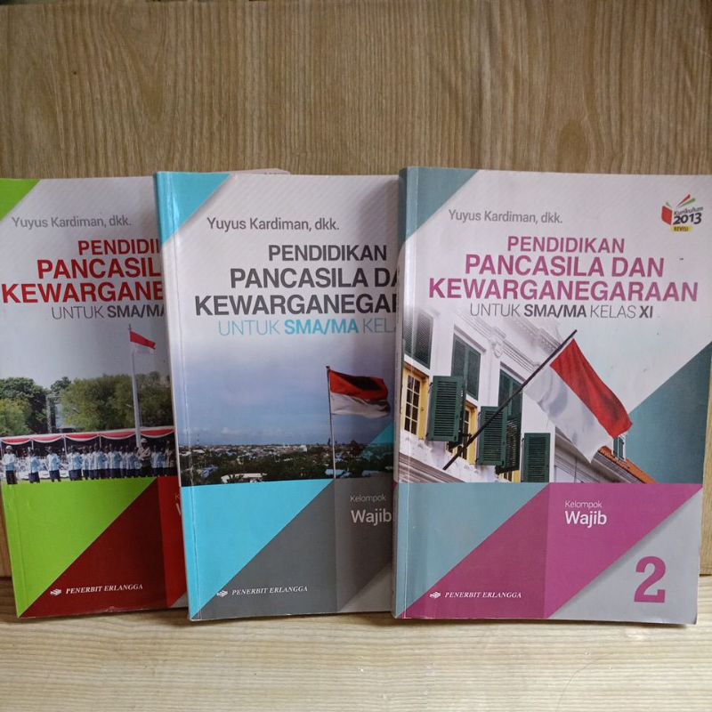 แพ็คเกจ 3 เล่ม Pancasila และ Citizenship Education for Senior High School/M Grades X, XI และ XII