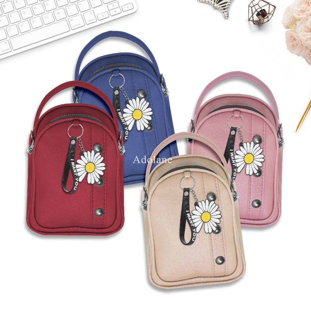 GANTUNGAN 420 MINI 2-COMPanny BACKPACK / 3-IN-1 MINI FLOWER VARIATION BAG / SLING BAG (ฟรีที่แขวน)