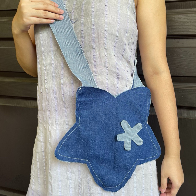 Star Bag Denim Y2K * Unfinish *