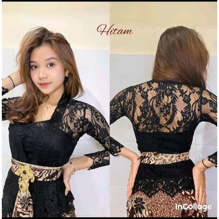 Modern Balines Brocade Kebaya, แขนยาว Kubaru Kebaya และ