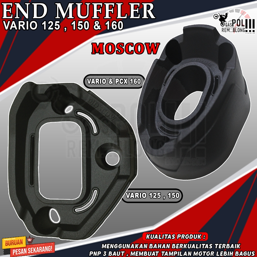 End MUFFLER MUFLER ช่องทางไอเสีย VARIO 160 125 150 PCX MUFLER ABS CBS ISS HONDA V125 V150 V160 V160