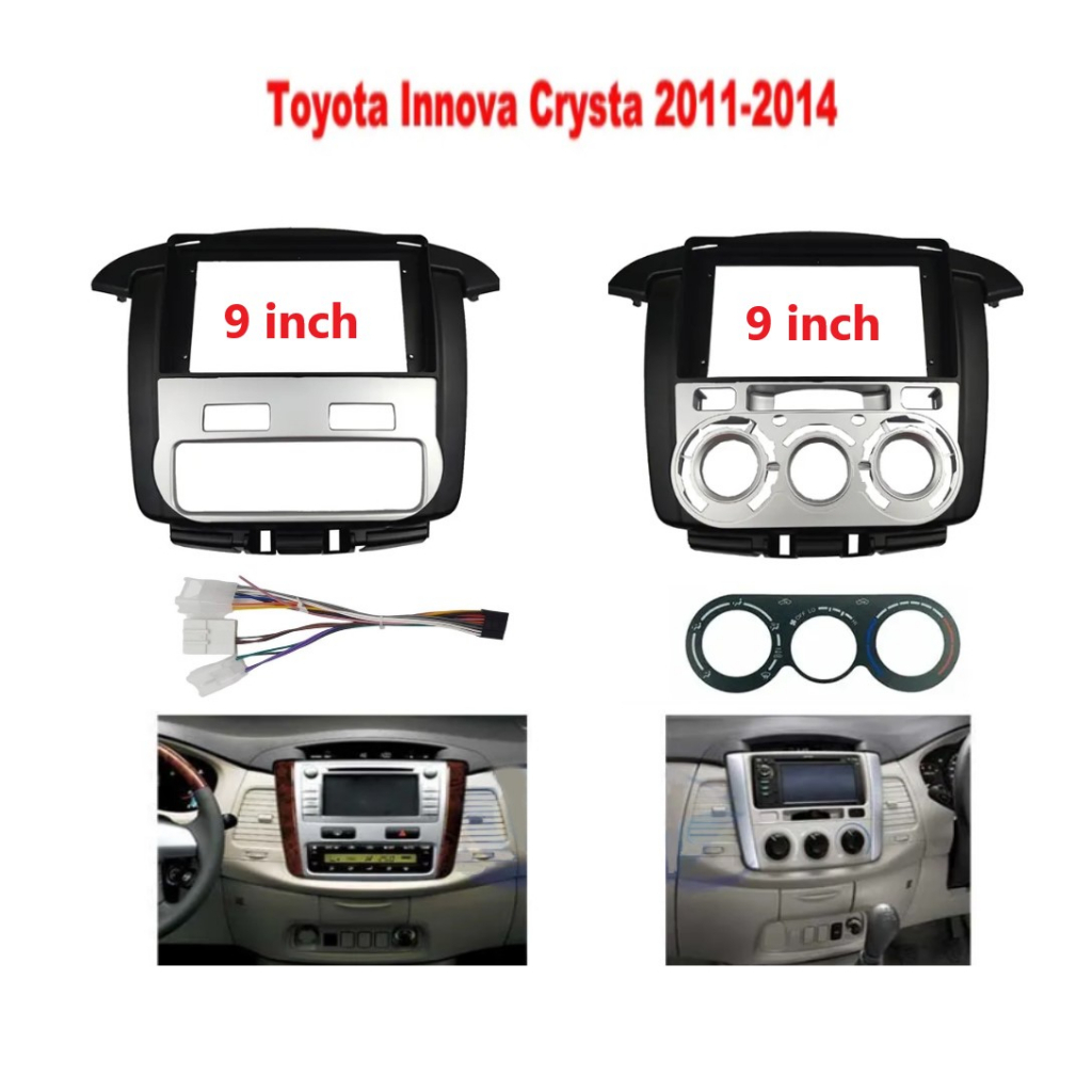 กรอบแผงหัว ขนาด 9 นิ้ว สําหรับ Toyota Innova 2011-2014