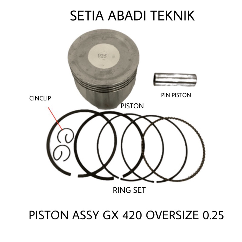 ลูกสูบ GX 420 0.25/ลูกสูบชุด GX 420 0.25/ลูกสูบ assy GX 420 0.25