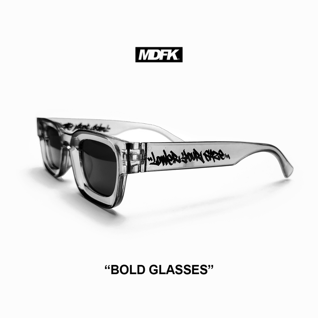 แก้ว MDFK BOLD (TRANSPARENT) LOWER GAZE (ฟรีกระเป๋า) กระจกใส