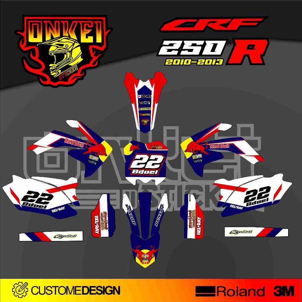 สติ๊กเกอร์ DECAL CRF 250 2010-2013 SC6