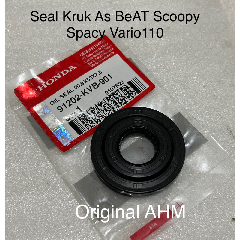 ซีล 20.8x52x7.5 เพลาข้อเหวี่ยง BeAT Vario110 Scoopy Spacy Original AMH 91202 QM 900 / 91202 K50 T01