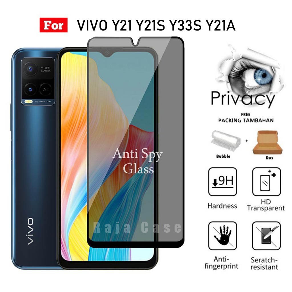 LAYAR กระจกนิรภัย SPY VIVO Y21 Y21S Y33S Y21A - VIVO Y21 Y21S Y33S Y21A ตัวป้องกันหน้าจอโทรศัพท์มือถ