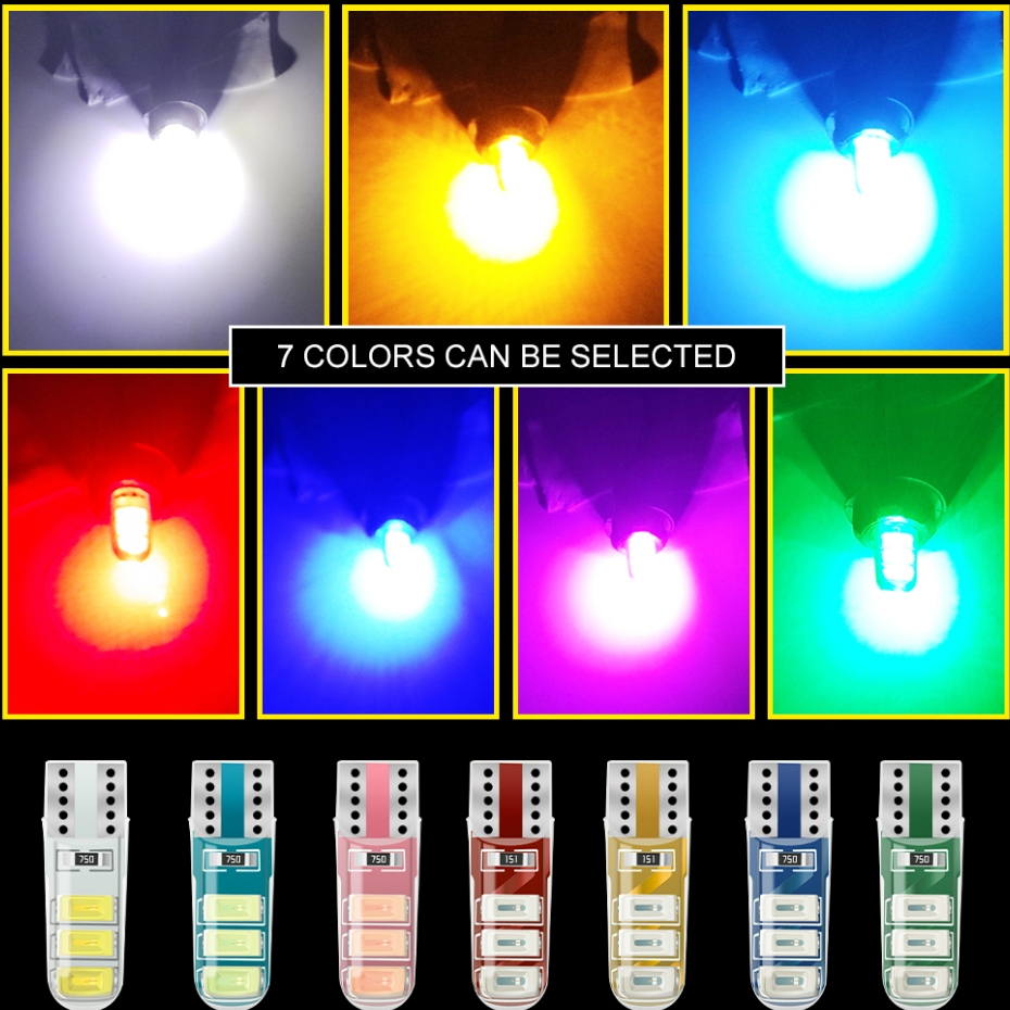 10 ชิ้น/T10 ไฟ Dusk/T10 ไฟขนาดเล็ก/T10 SMD 12V/ทนความร้อน/กันน้ํา