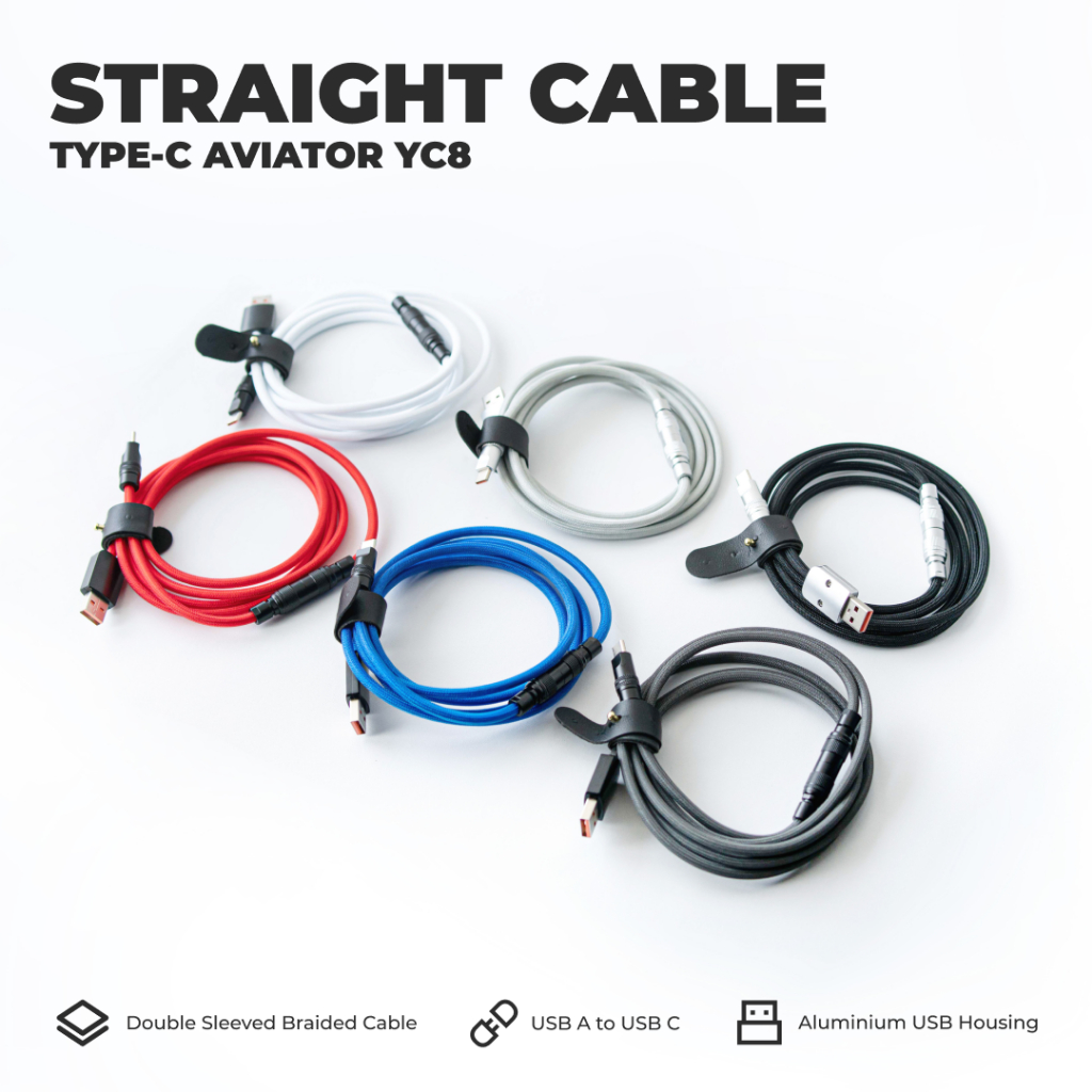 สายเคเบิลตรง Type C + YC8 Aviator Keyboard Cable